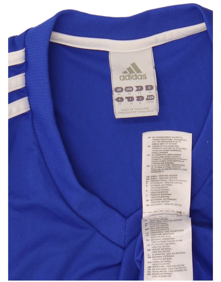 Adidas Herren Climalite T-Shirt Top Mittelblaues Polyester