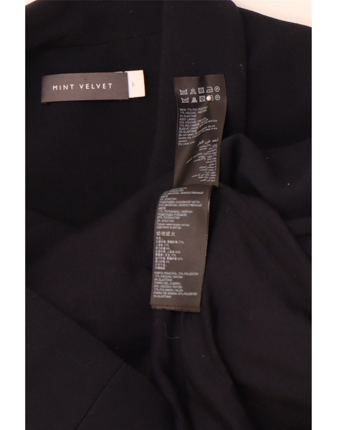 MINT VELVET Zweireihiger Blazer für Damen, Gr. 8, Schwarz