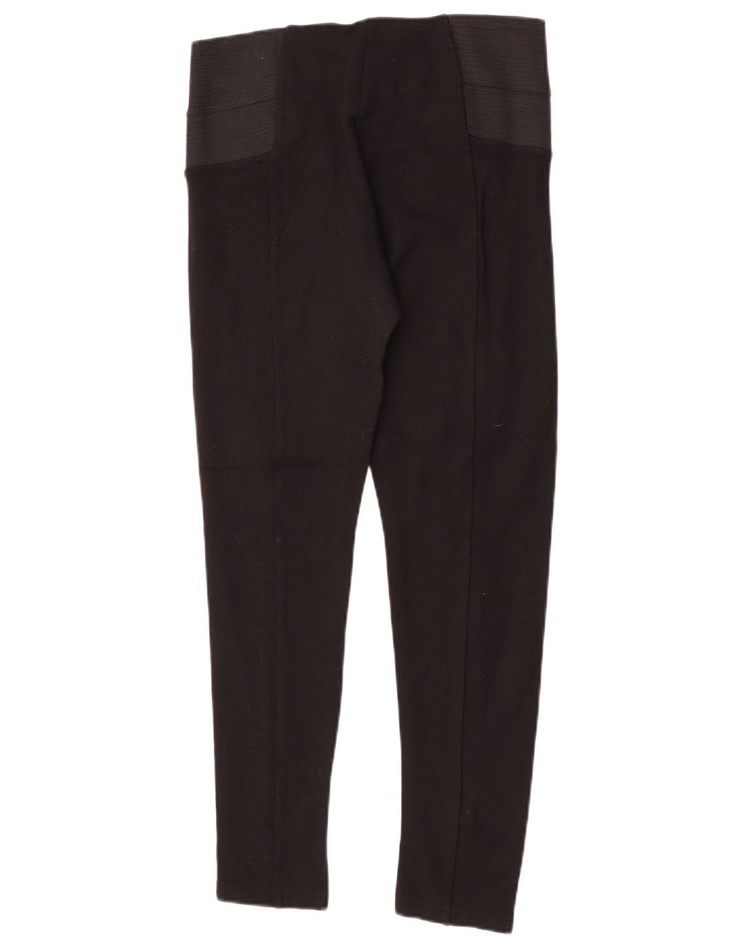 Zara Damen-Leggings, groß, schwarze Farbblock-Viskose