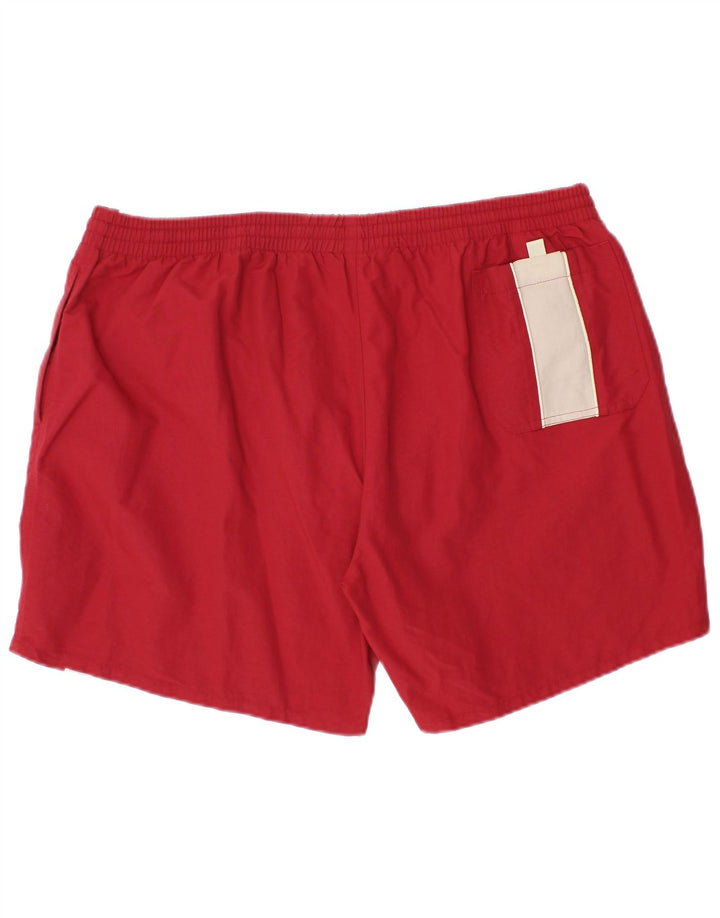 Sergio Tacchini Herren Badeshorts 2XL Rot Colourblock Polyamid