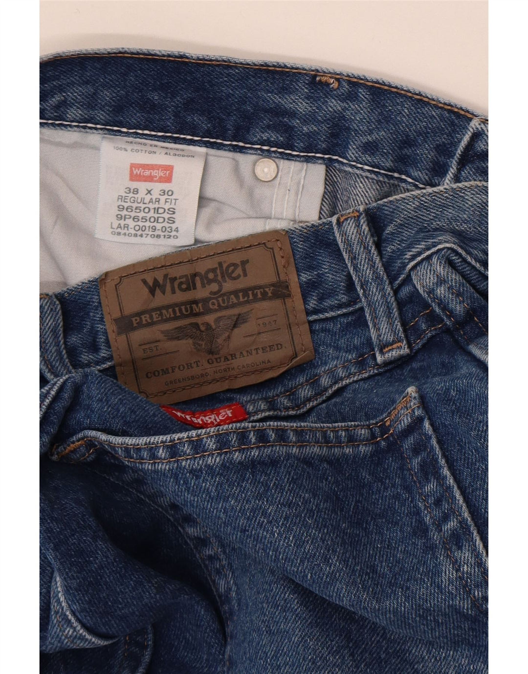 Wrangler Herren-Jeans mit normaler Passform, gerade Passform, W38, L30, Blau, Baumwolle