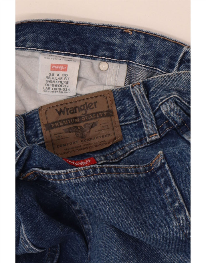 Wrangler Herren-Jeans mit normaler Passform, gerade Passform, W38, L30, Blau, Baumwolle