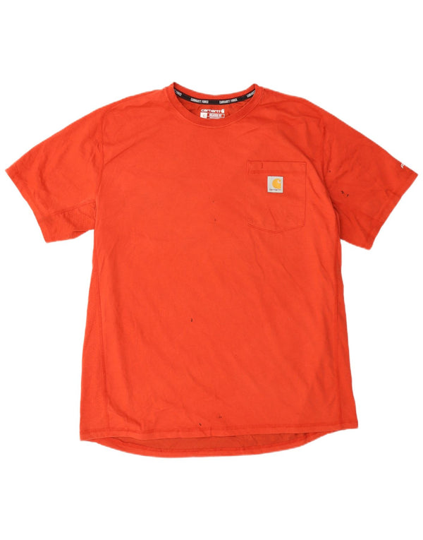 Carhartt Herren Relaxed Fit T-Shirt Top Large Orange