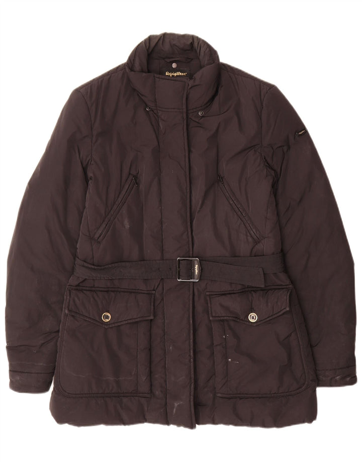 Refrigiwear Wattierter Damenmantel UK 14 Large Schwarz Polyamid