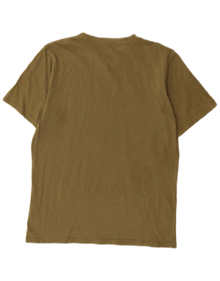 Carhartt Herren Grafik-T-Shirt-Oberteil aus mittlerer Khaki-Baumwolle