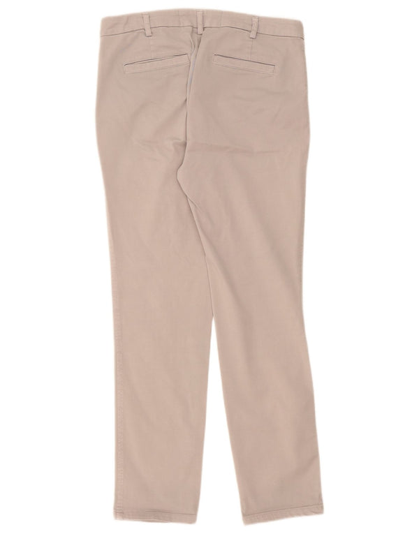 Benetton Slim Chino-Hose für Damen, UK 10, Größe S, W32, L29, Grau, Baumwolle