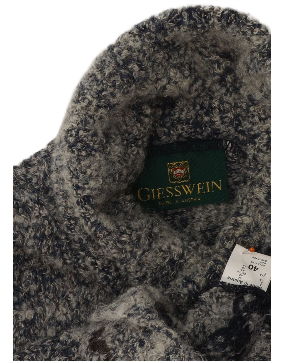 GIESSWEIN Damen Rollkragenpullover Pullover EU 40 Mittelgrau Fair Isle