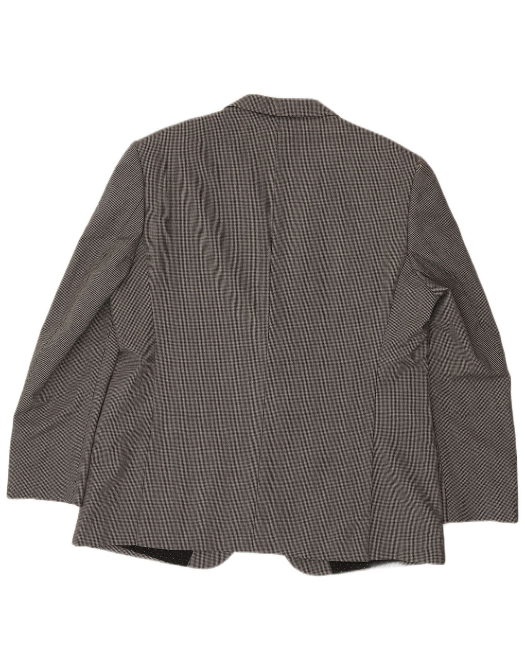 Marks & Spencer Herren-Blazer mit 2 Knöpfen, UK 46 3XL, graue Wolle mit Hahnentrittmuster