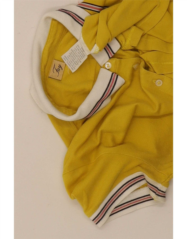 Fay Damen Poloshirt UK 12 Mittelgelb