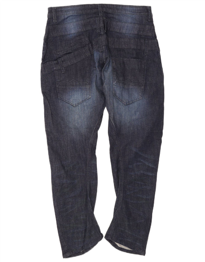 883 Police Herren Engineered Regular Fit Straight Jeans W38 L30 Marineblau