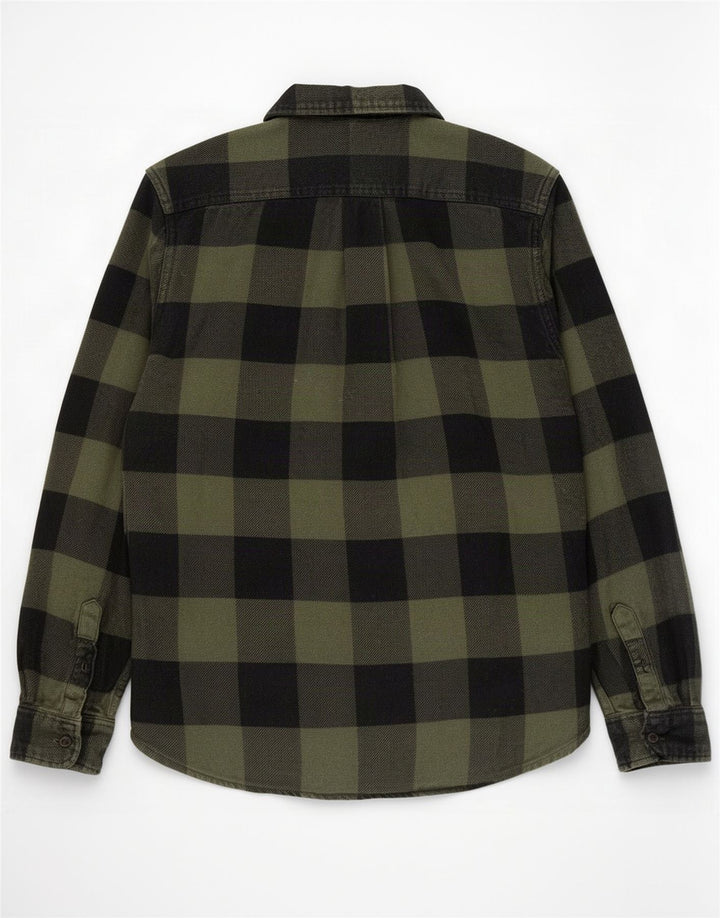 Levi's Herren-Flanellhemd, klein, grün kariert, Baumwolle