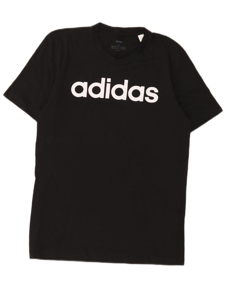 Adidas Herren Grafik T-Shirt Top Small Schwarz Baumwolle