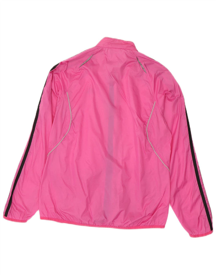 Adidas Damen Trainingsanzug Top Jacke UK 14 Large Rosa Nylon