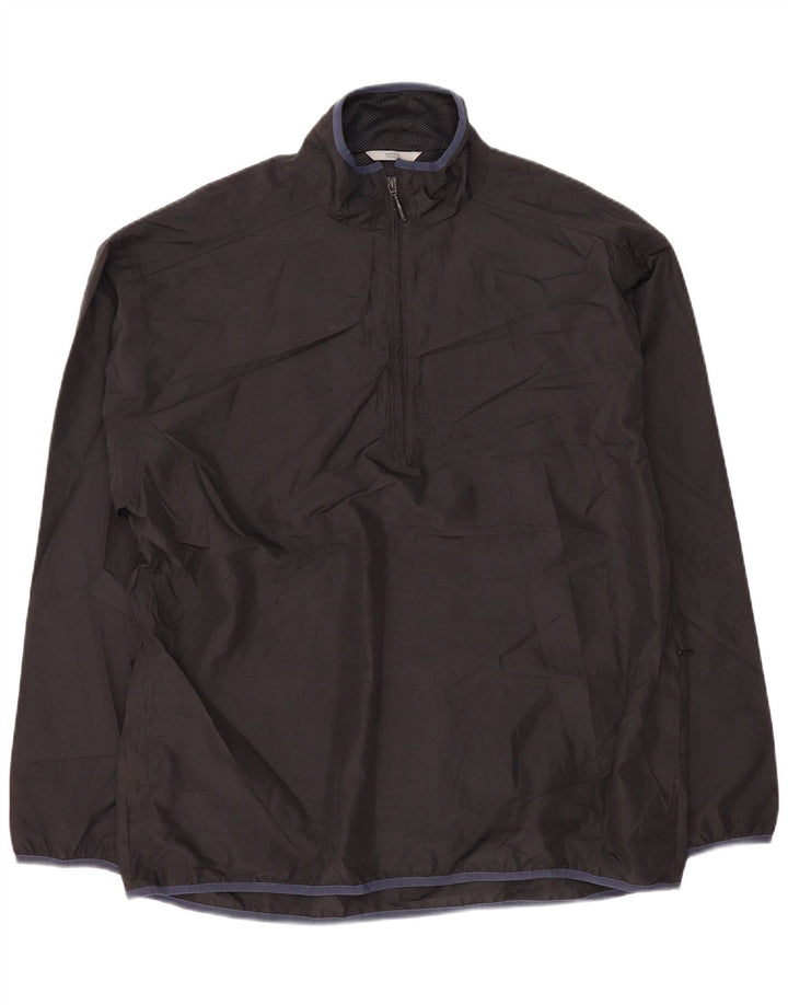 Marks & Spencer Herren Pullover Regenjacke UK 40 Large Schwarz Polyester