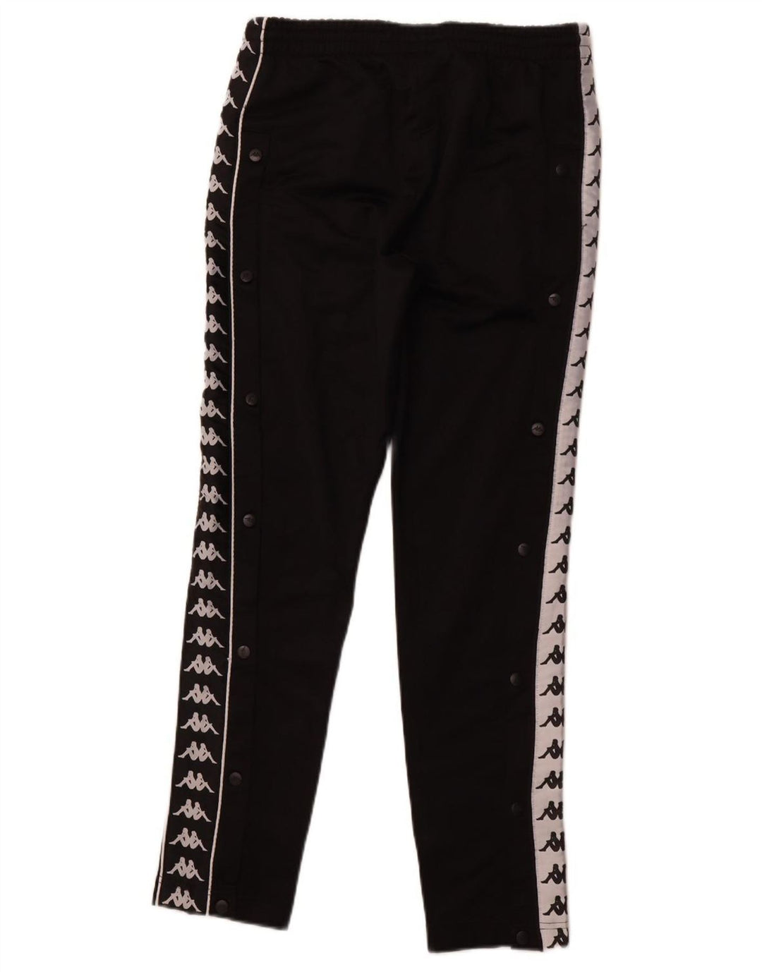 KAPPA Herren-Trainingsanzug mit Grafik, Jogginghose, Größe S, Schwarz, Polyester