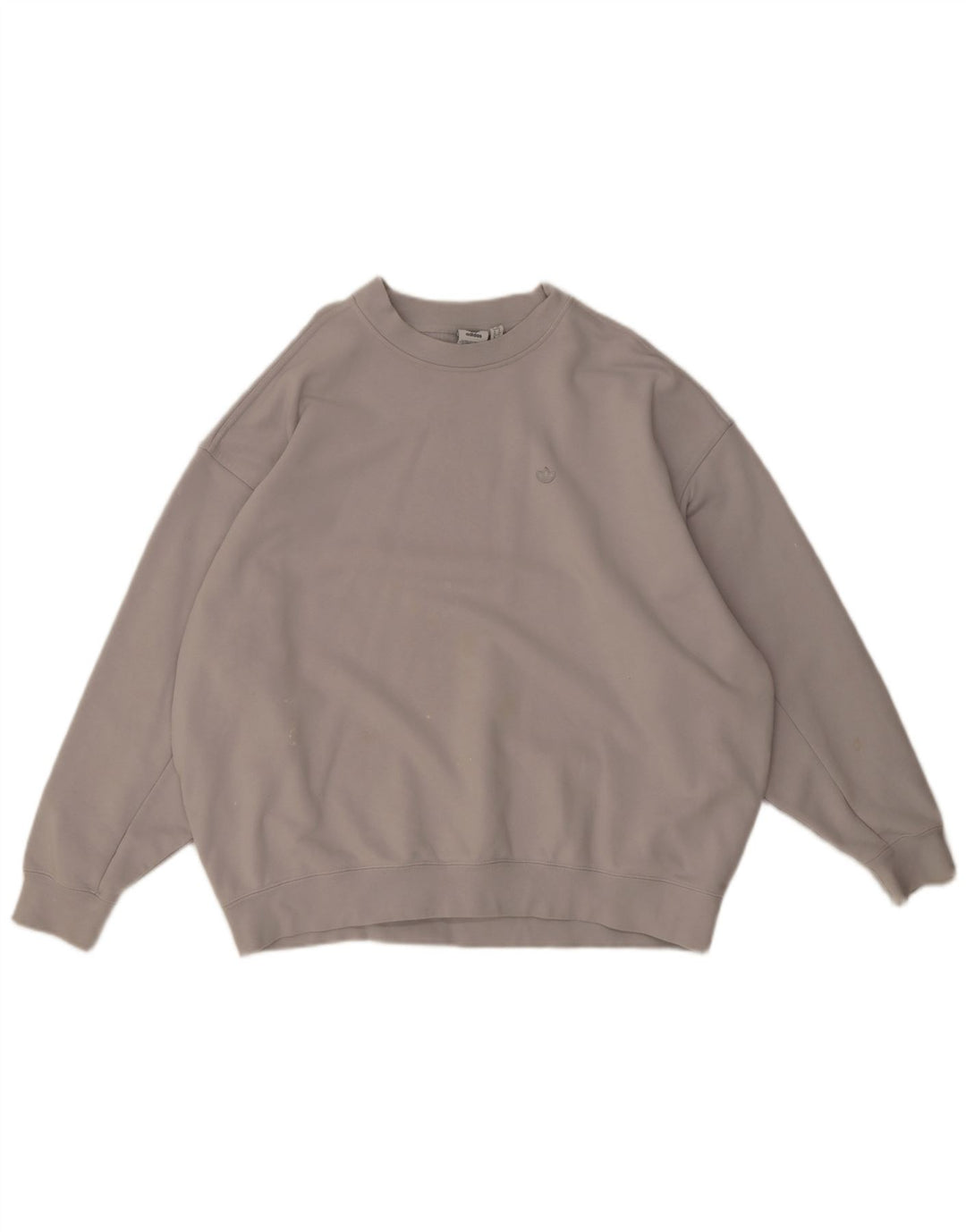 Adidas Damen-Sweatshirt in Übergröße, Gr. 10, Größe S, Grau, Baumwolle