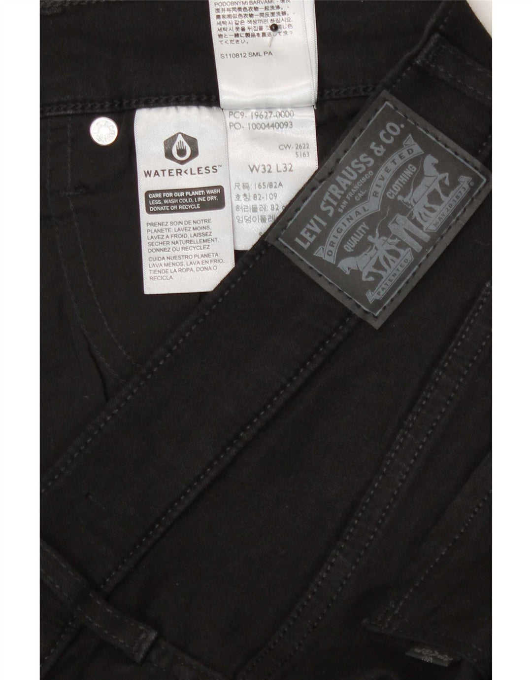 Levi's Damen 312 Shaping Slim Jeans W32 L32 Schwarze Baumwolle