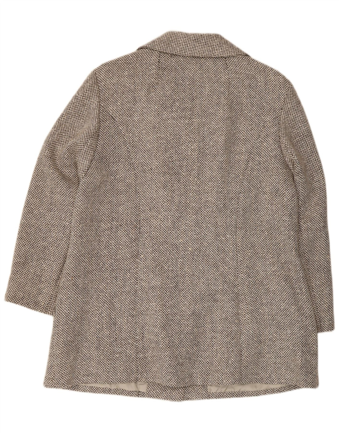 Hucke Damen-Blazer mit 4 Knöpfen, UK 14, mittelgrau, Fischgrätenmuster