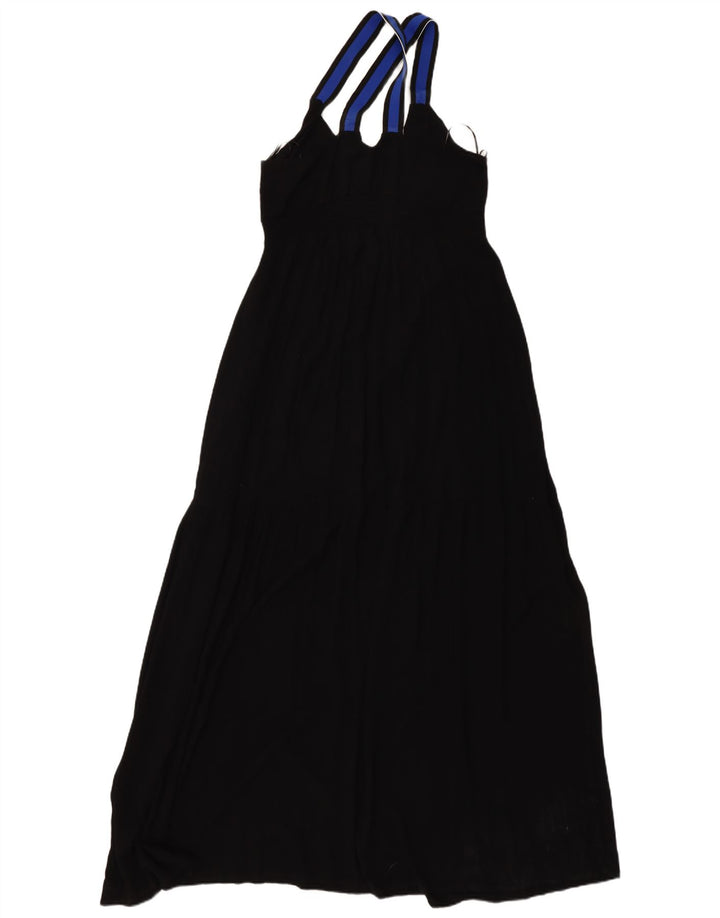 DESIGUAL Damen-Maxikleid mit abstraktem Muster, EU 40, Mittelschwarz, Bohemian-Stil