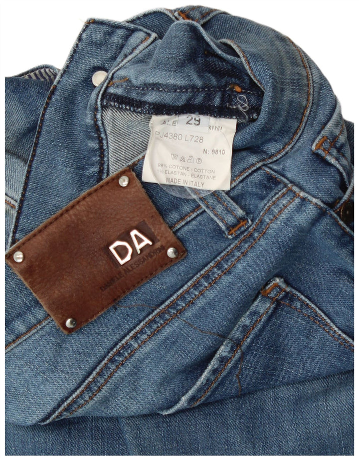 Daniele Alessandrini Damen Schlagjeans W29 L31 Blaue Baumwolle