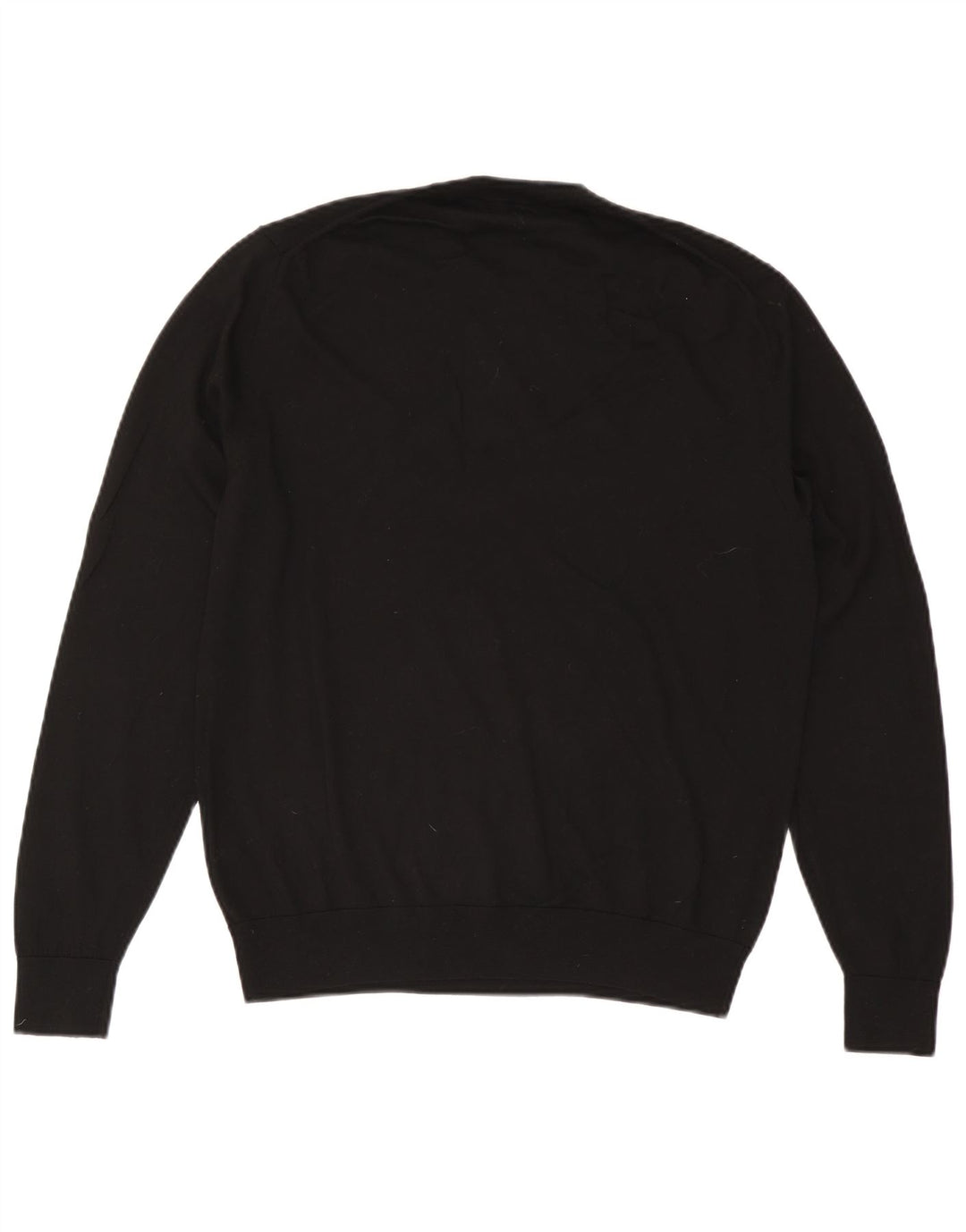 Paul Smith Herren-Pullover mit Rundhalsausschnitt, groß, schwarze Wolle
