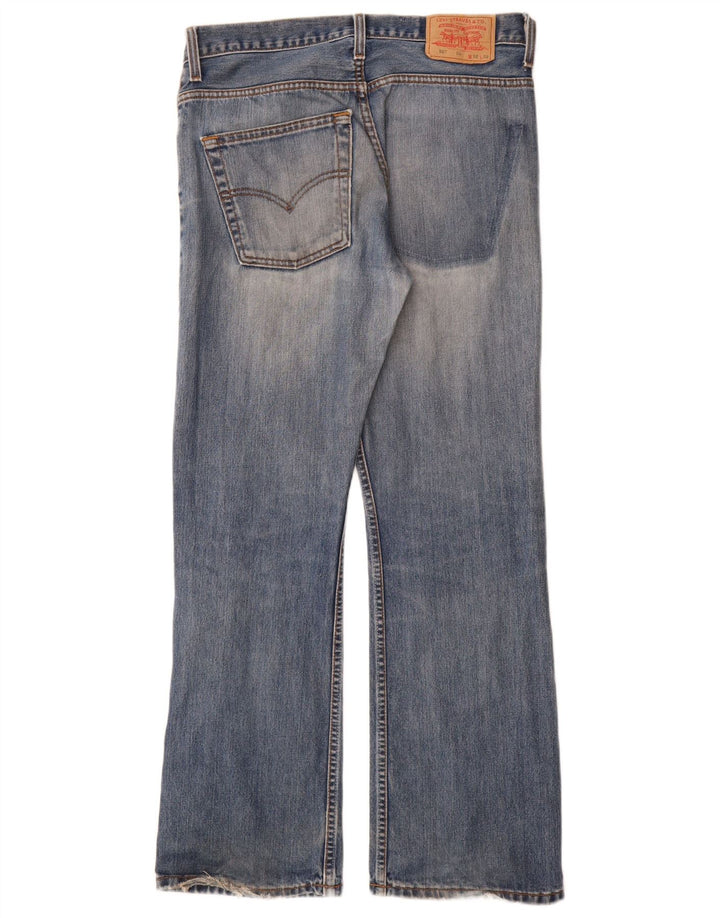 Levi's Herren 507 Bootcut Jeans W32 L32 Blaue Baumwolle