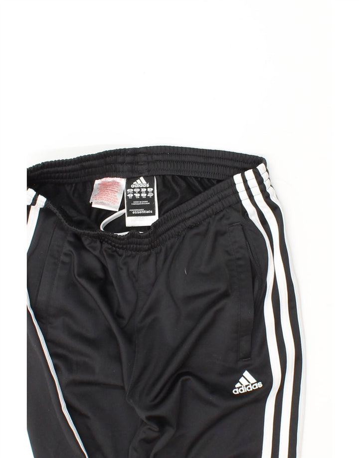 ADIDAS Boys Tracksuit Trousers 11-12 Years Medium Black Polyester Vintage Adidas and Second-Hand Adidas from Messina Hembry 