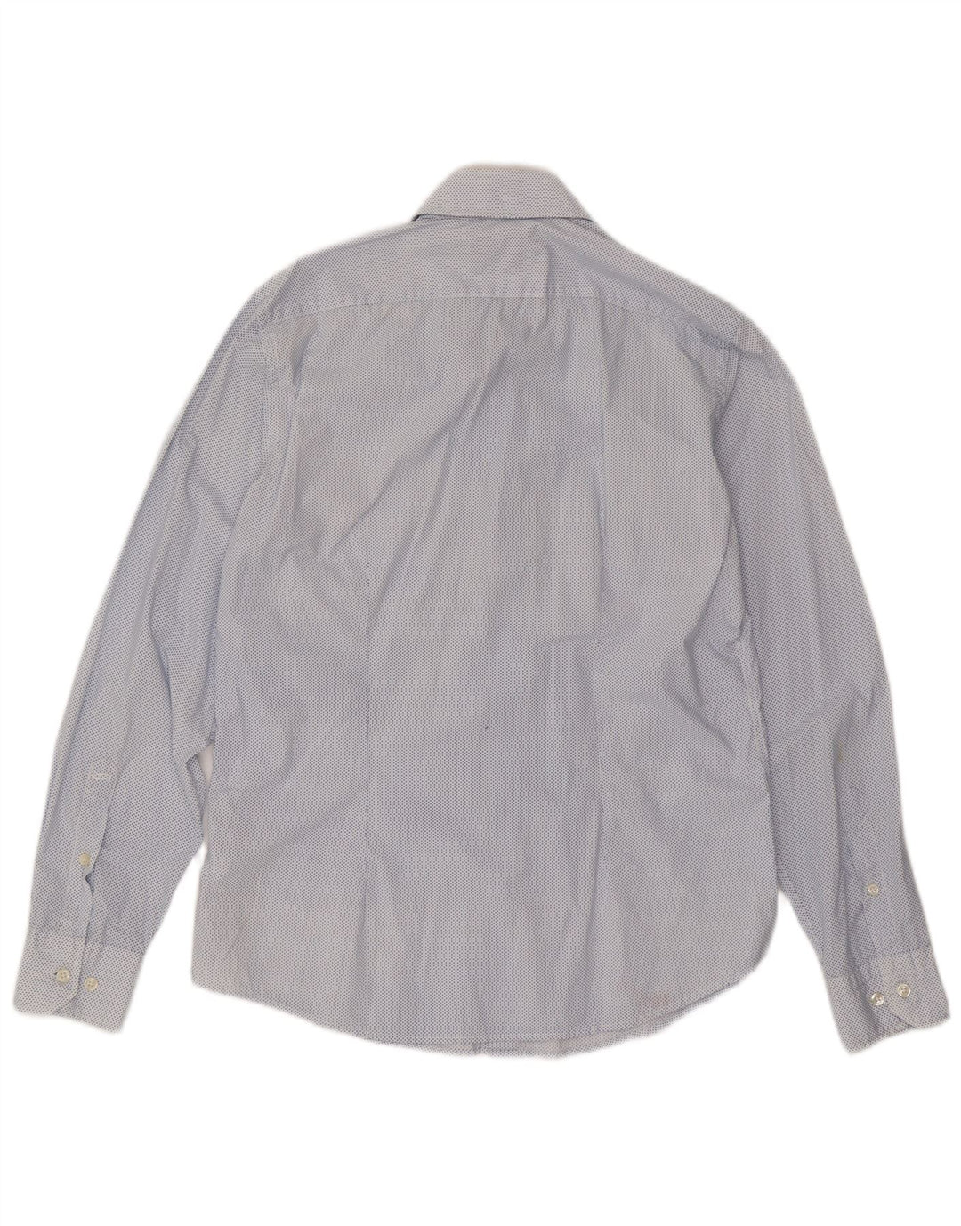 Gas Herrenhemd, groß, blau gepunktet, Baumwolle