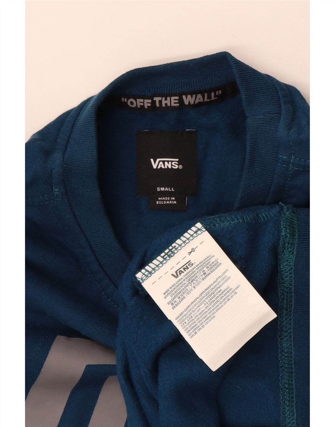 VANS Herren Grafik-Sweatshirt-Pullover, kleine blaue Baumwolle
