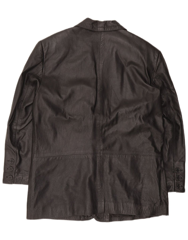 Vintage Herren Lederjacke UK 44 2XL Schwarzes Leder