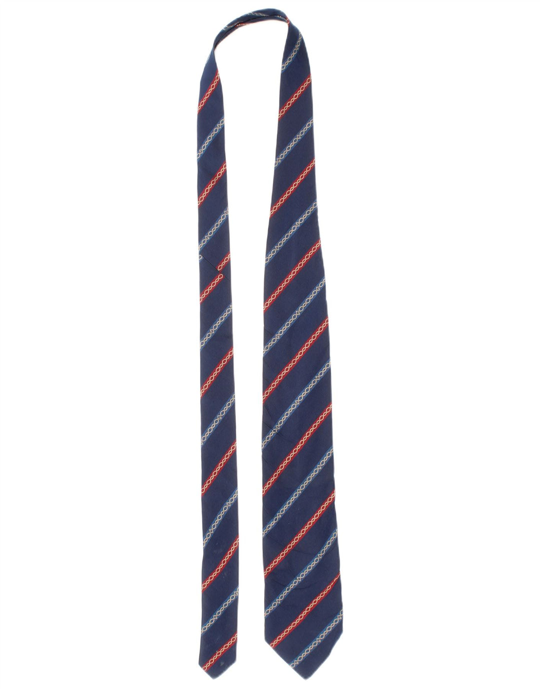 Givenchy Herren-Krawatte, Einheitsgröße, blau gestreift, Seide, klassisch