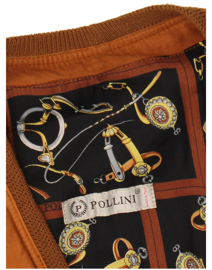 Pollini Herren Lederweste UK 40 Large Braun