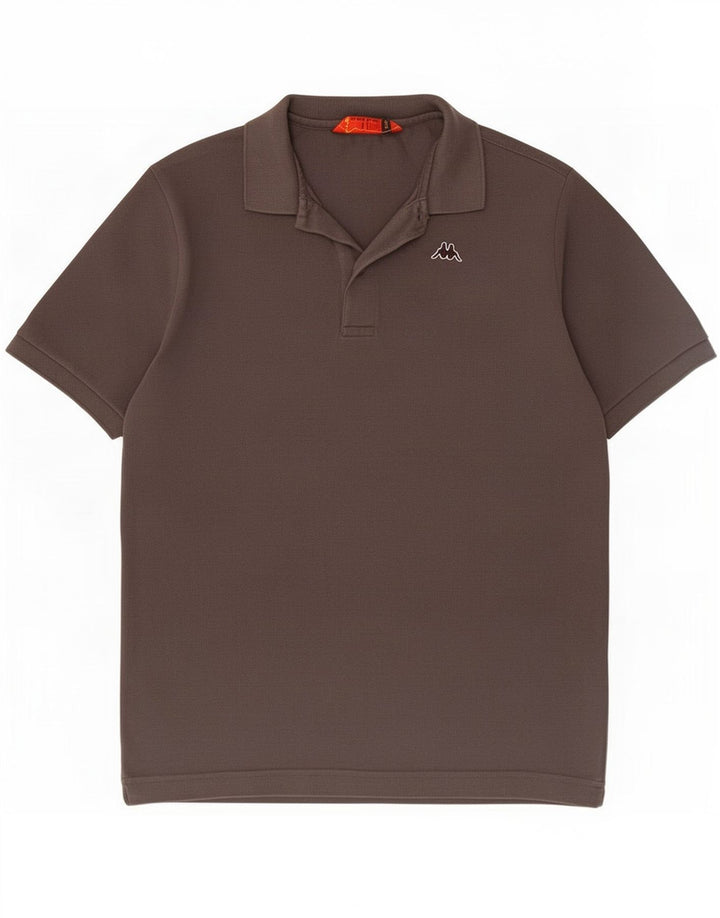 Kappa Herren-Poloshirt aus mittelgrauer Baumwolle