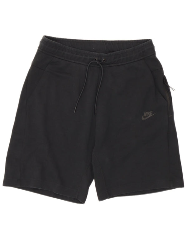 Nike Herren-Sportshorts, mittelgroß, schwarze Baumwolle
