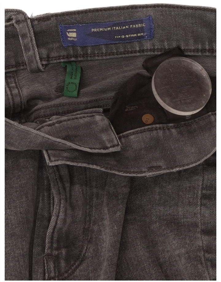 G-STAR Herren Slim Jeans W32 L30 Graue Baumwolle
