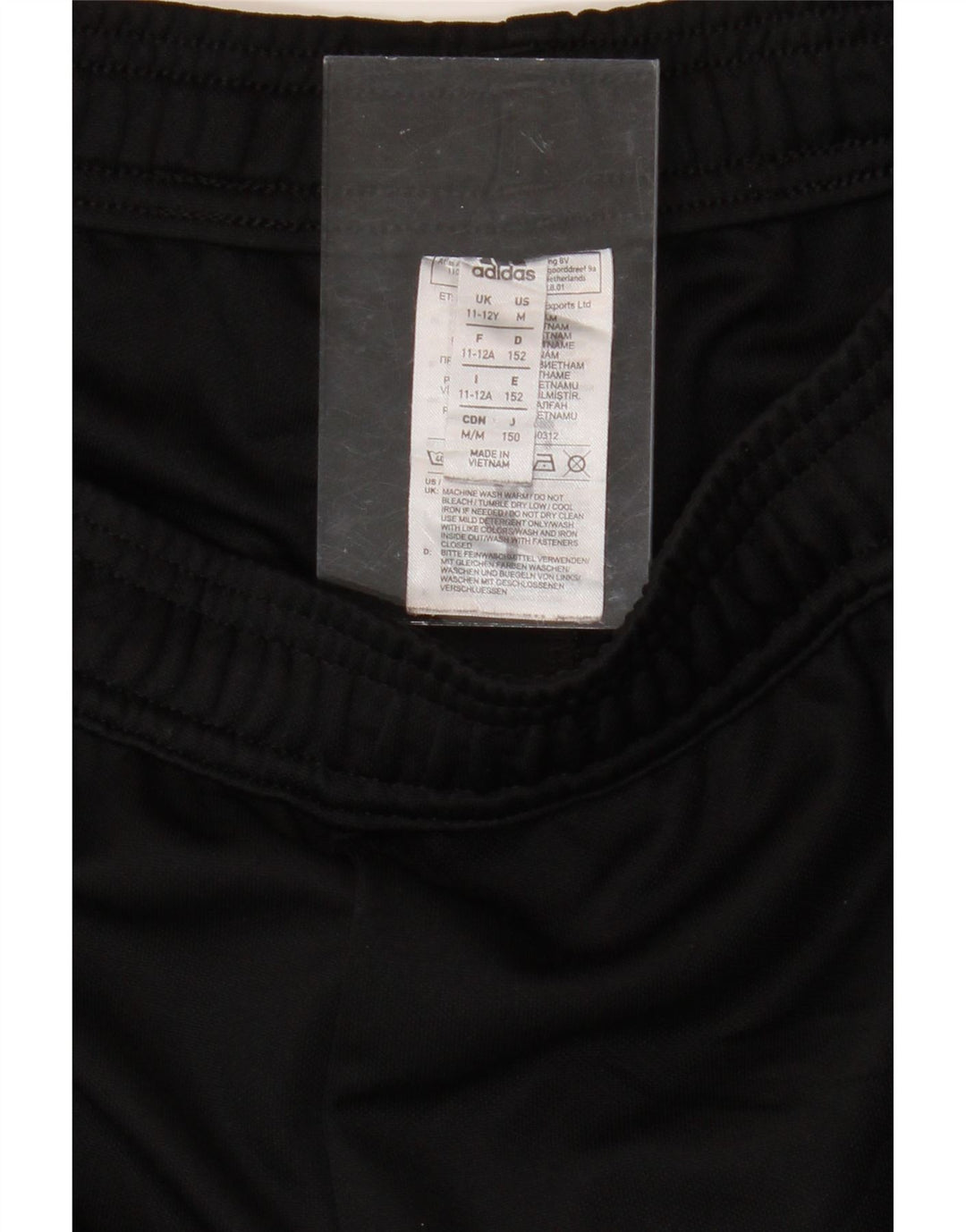 ADIDAS Boys Climacool Tracksuit Trousers 11-12 Years  Black Polyester Vintage Adidas and Second-Hand Adidas from Messina Hembry 