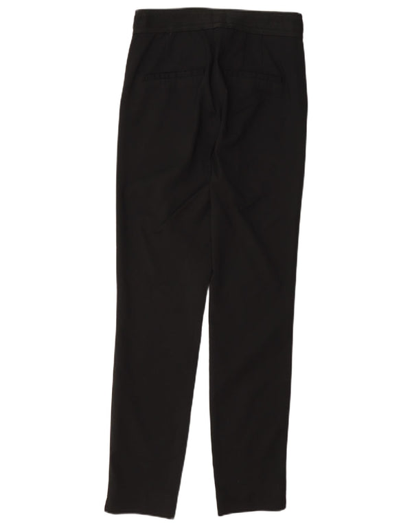 Zara Damen Capri-Hose in schmaler Passform, Größe S, W26, L22, schwarze Baumwolle