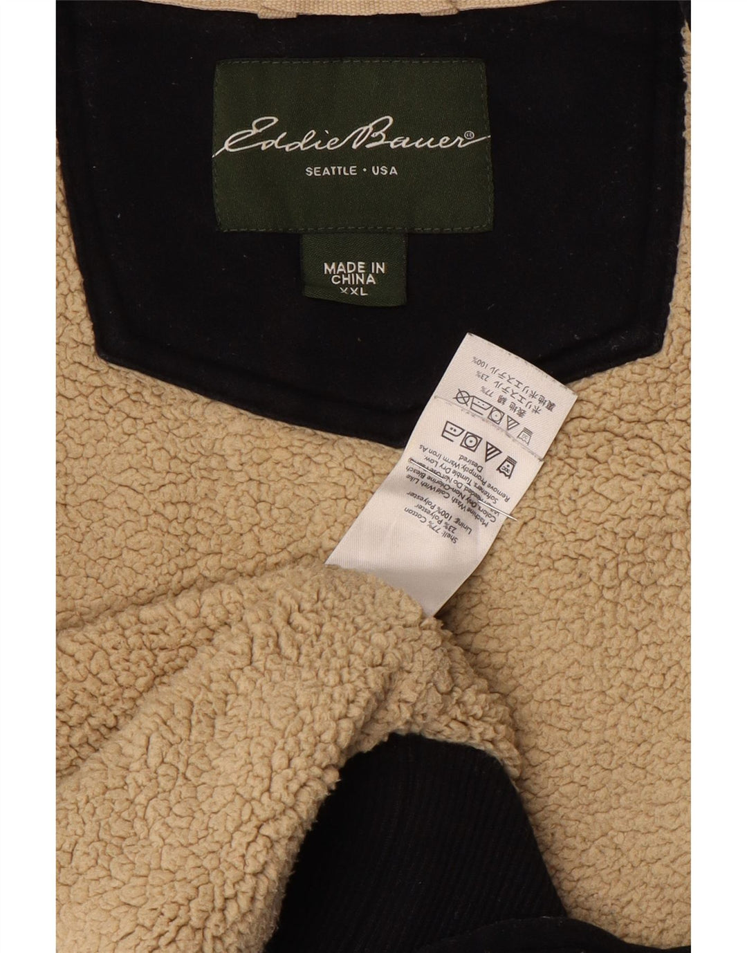 Eddie Bauer Herren-Trainingsanzug, Top-Jacke, 2XL, Marineblau, Baumwolle