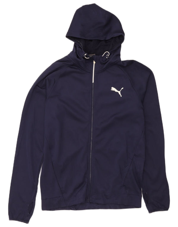 Puma Herren-Kapuzenpullover mit Reißverschluss, mittelgroß, Marineblau, Sport