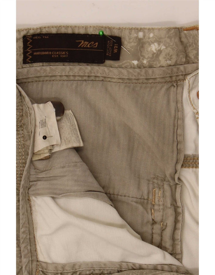 Marlboro Classics Herren-Bermudashorts W31 Mittelbeige Baumwolle