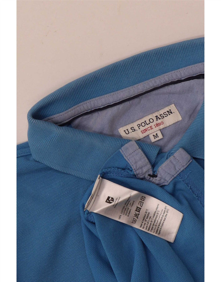 U.S. Polo Assn. Herren-Poloshirt aus mittelblauer Baumwolle