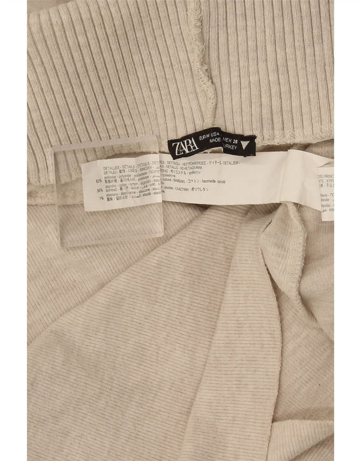 Ärmelloser Rollkragenpullover für Damen von Zara, Gr. 12, Mittelbeige