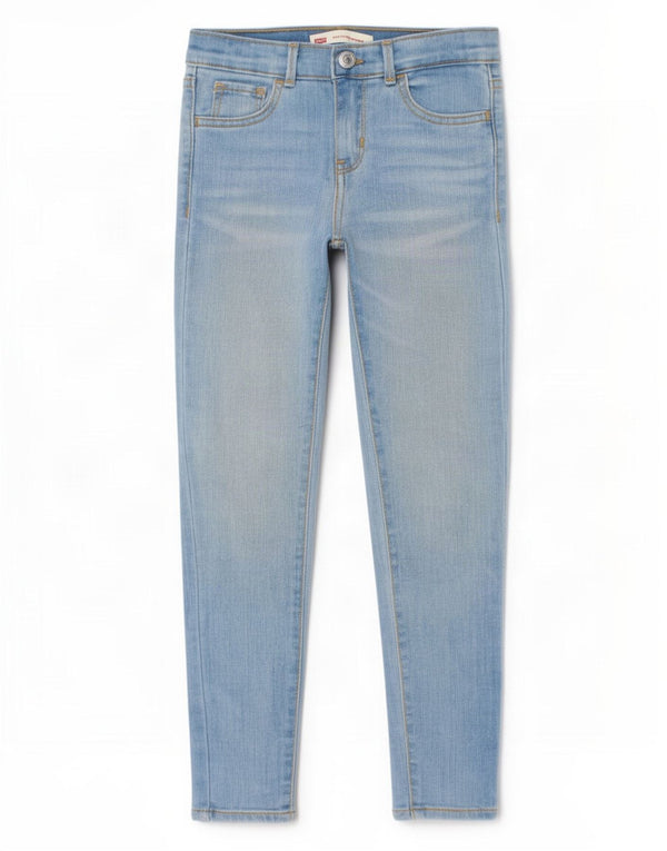 Levi's 710 Skinny Jeans für Mädchen, 7–8 Jahre, W24 L23, blaue Baumwolle