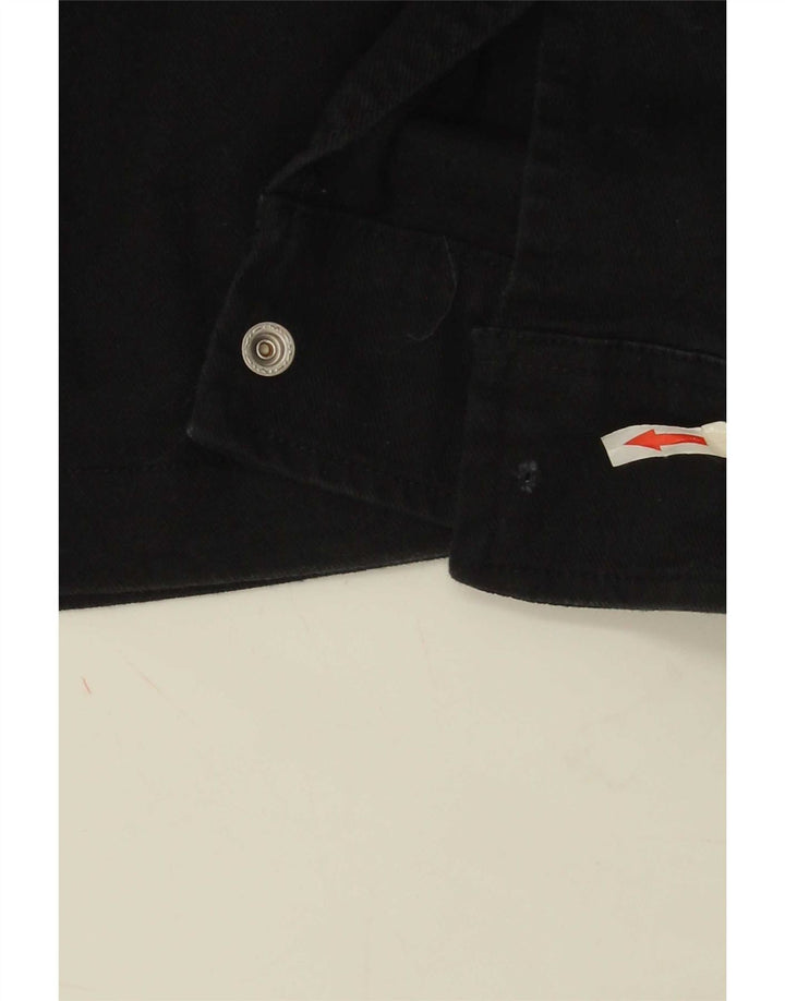 Zara Herren Bomberjacke UK 42 XL Schwarz Baumwolle