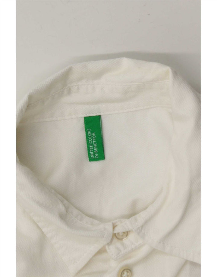 Benetton Herrenhemd Small Weiß