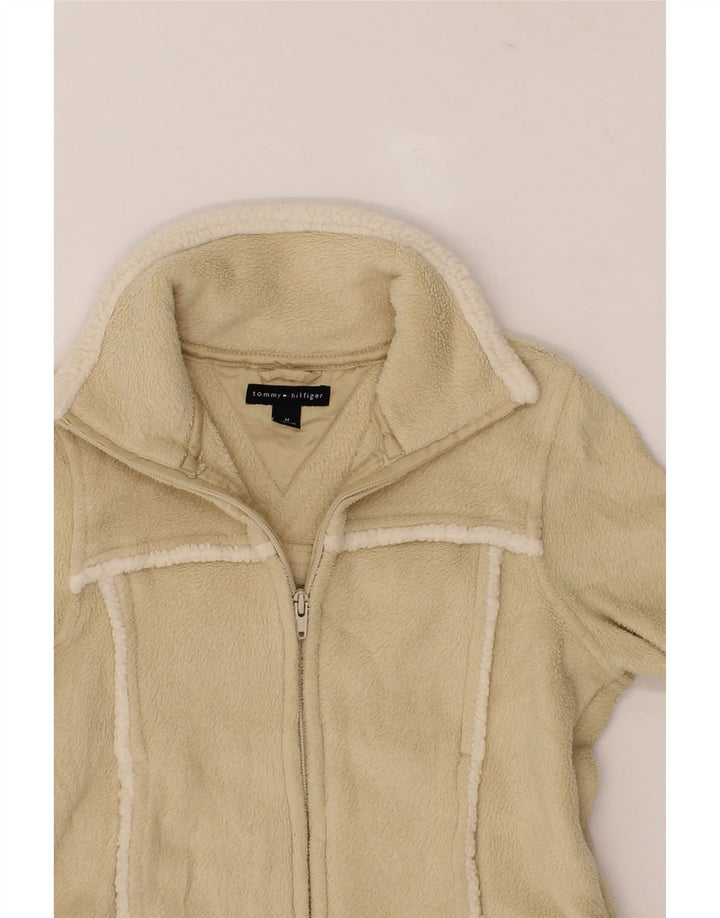 TOMMY HILFIGER Girls Fleece Jacket 8-9 Years Medium Beige Polyester Vintage Tommy Hilfiger and Second-Hand Tommy Hilfiger from Messina Hembry 