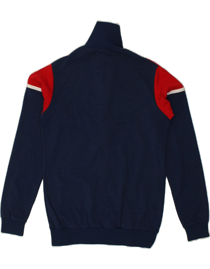 RODEO Boys Tracksuit Top Jacket 15-16 Years Navy Blue Colourblock Cotton | Vintage Rodeo | Thrift | Second-Hand Rodeo | Used Clothing | Messina Hembry 