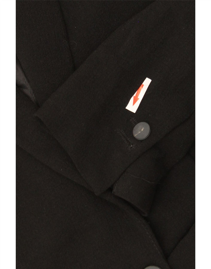 Zara Damen 1-Knopf-Blazerjacke UK 6 XS Schwarz