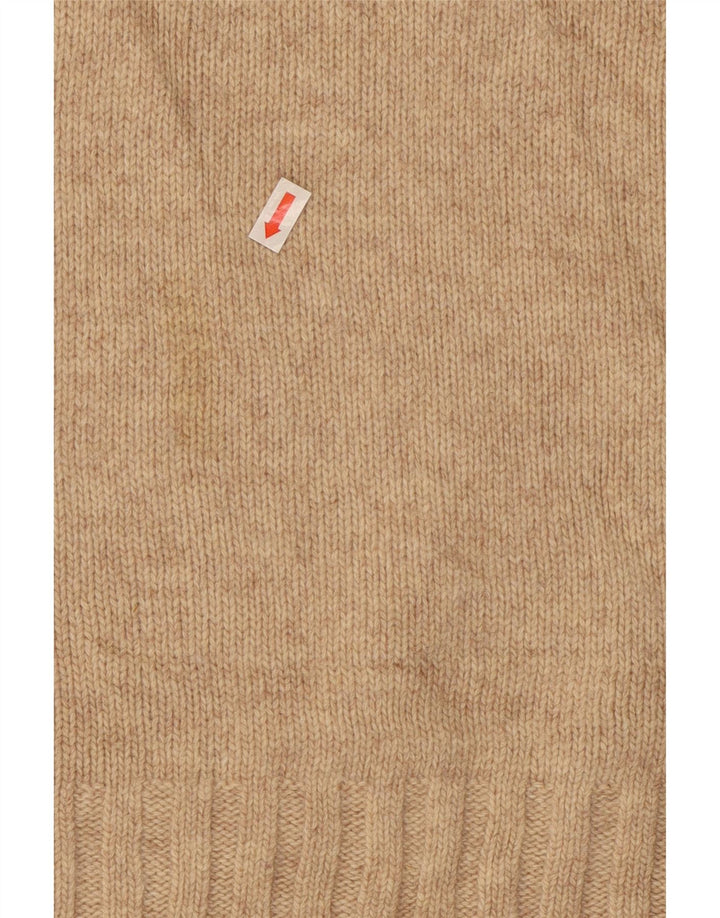Levi's Herren-Pullover mit V-Ausschnitt aus mittelbeiger Wolle