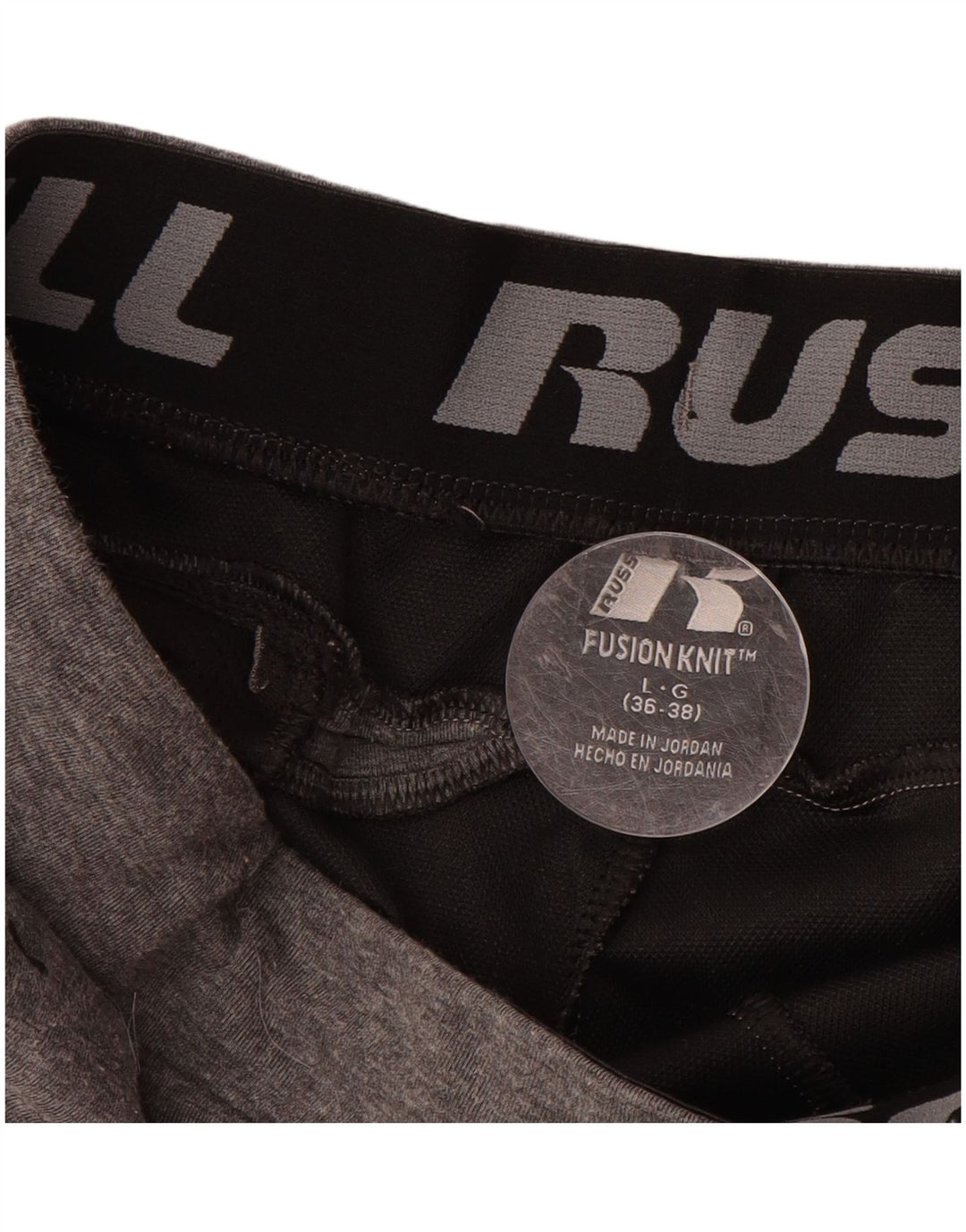 RUSSELL ATHLETIC Mens Tracksuit Trousers Joggers Large  Grey Polyester